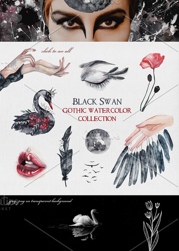 Odile. Black Swan collection in Illustrations - product preview 1