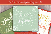 11 Christmas greeting cards