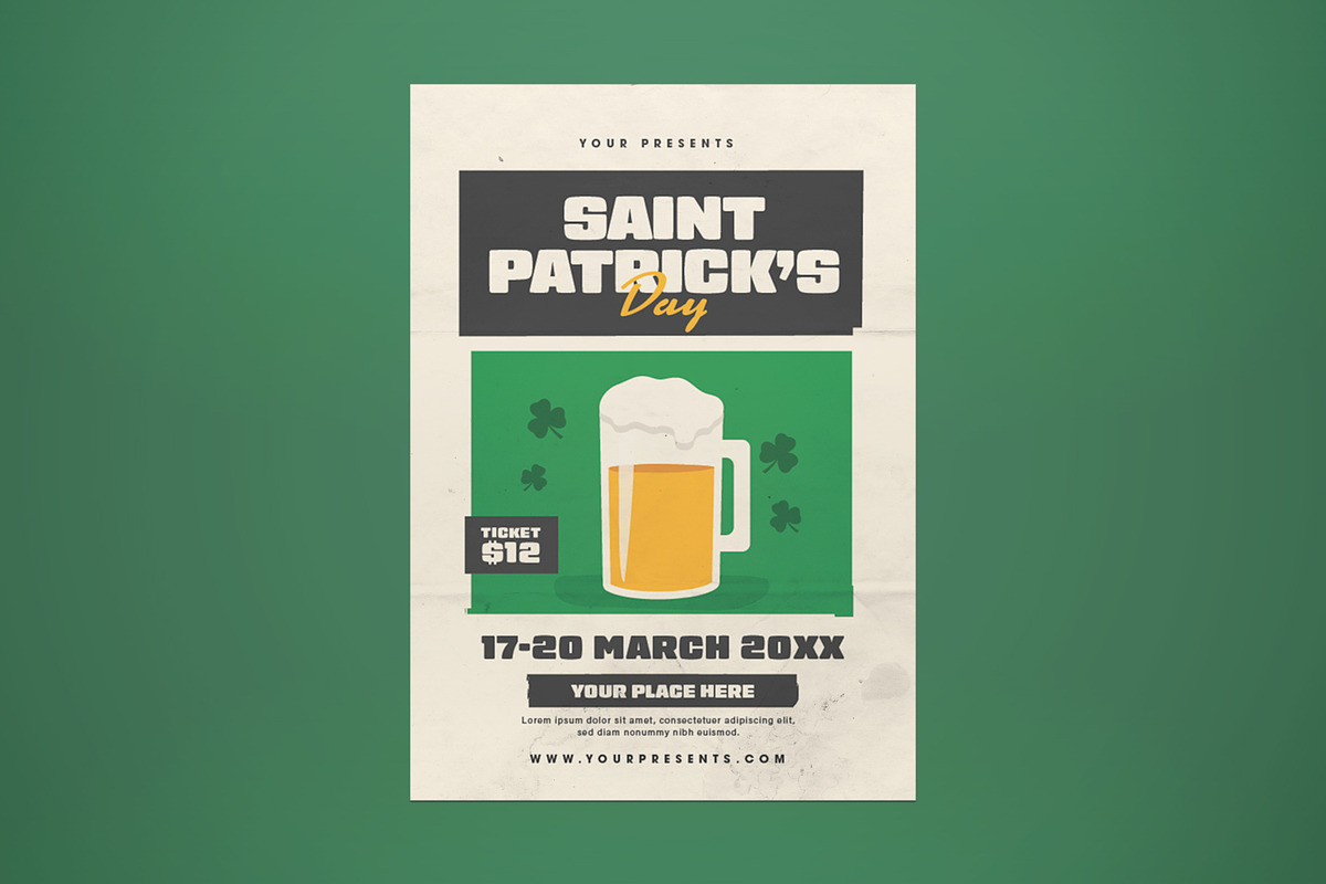 Saint Patrick's Day Party Flyer in Flyer Templates - product preview 8