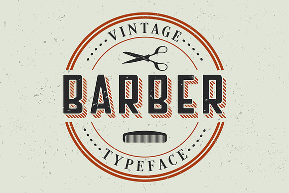 Barber Label Typeface in Display Fonts - product preview 2