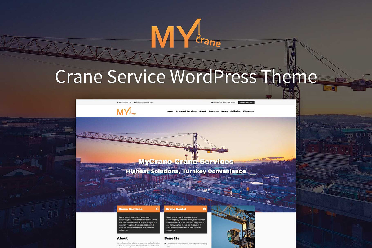 MyCrane - Crane Service WP Theme in WordPress Business Themes - product preview 8