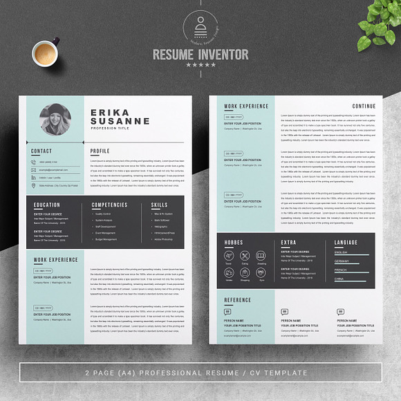 Creative | Modern Resume Template in Letter Templates - product preview 1