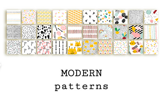 Collection of MODERN & CUTE patterns in Patterns - product preview 1