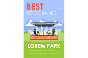 Best rock bands brochure template
