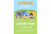 Summer camp brochure template