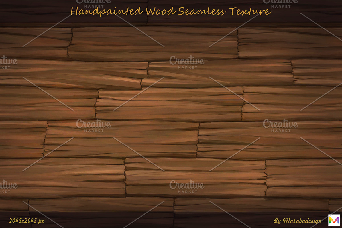 Handpainted Wood Seamless Texture in Textures - product preview 8