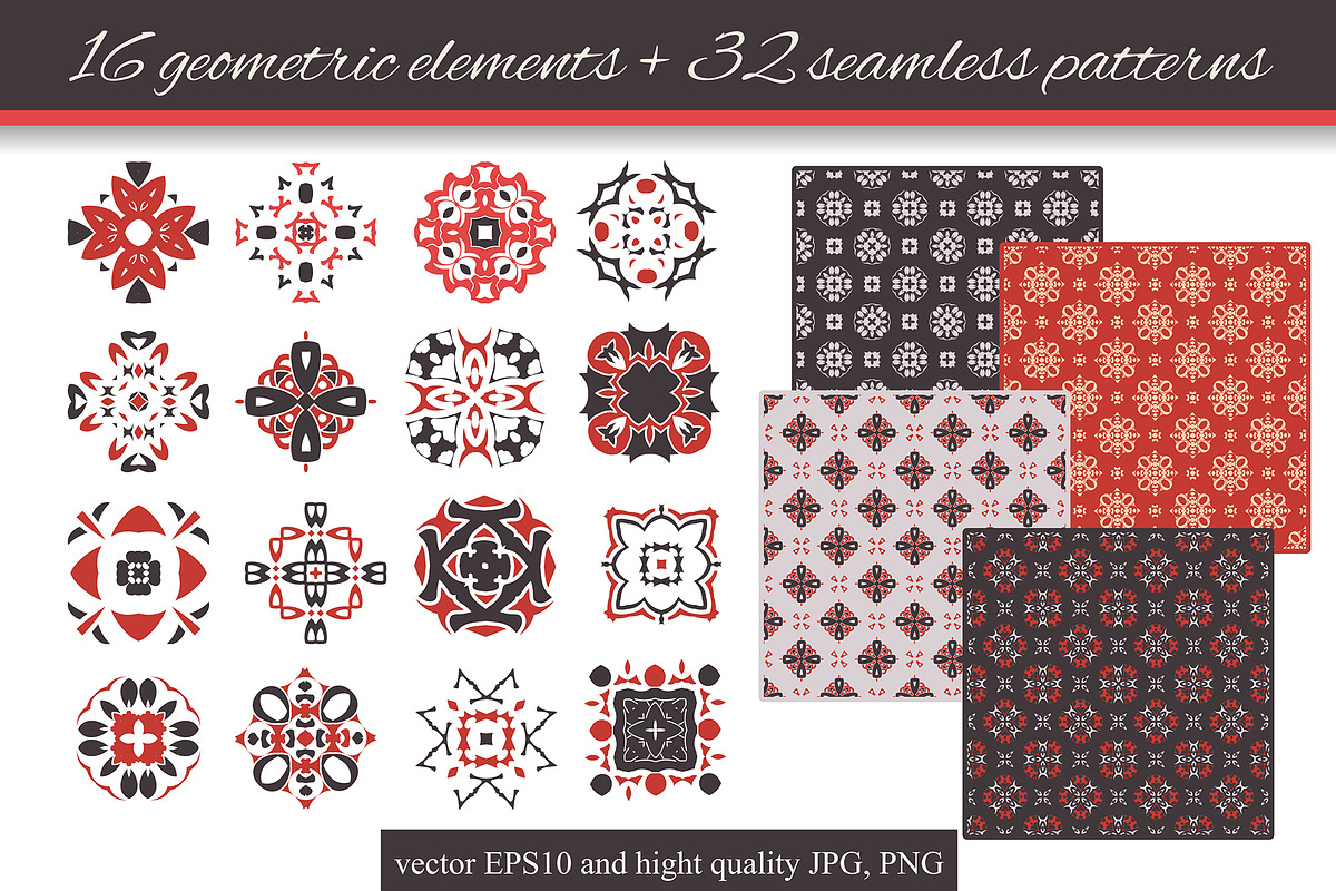16 geometric elements + 32 patterns in Patterns - product preview 8