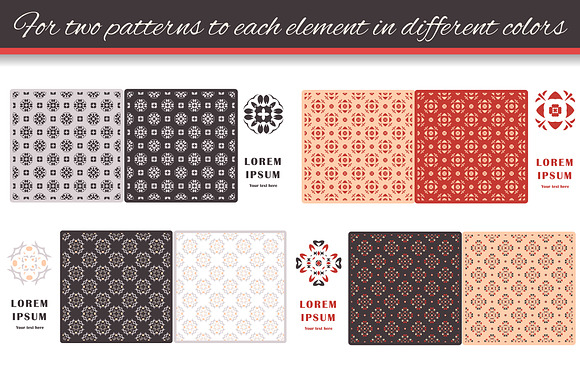 16 geometric elements + 32 patterns in Patterns - product preview 1