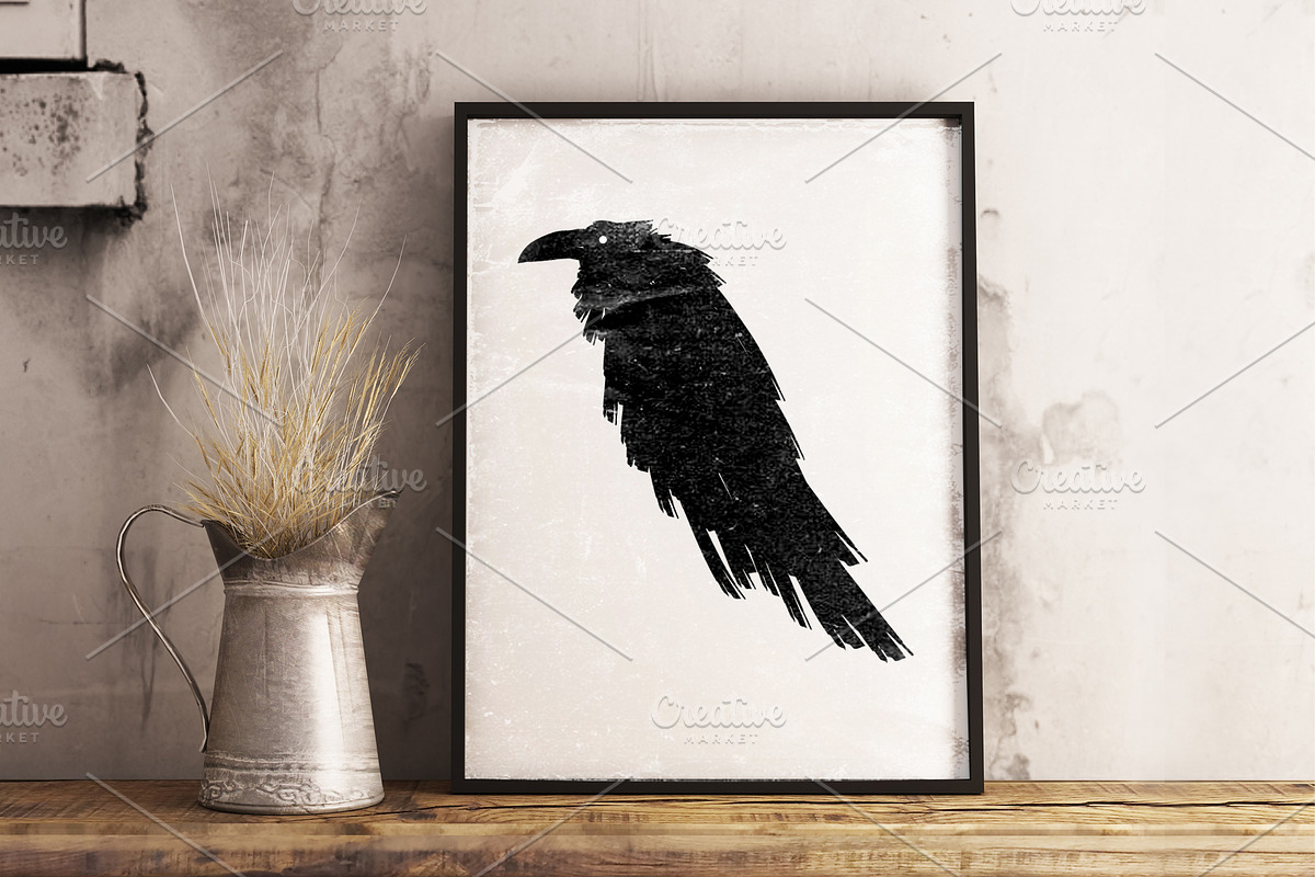 Big Black Raven. in Illustrations - product preview 8