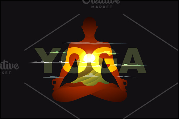 Yoga & Meditation graphic collection in Illustrations - product preview 1