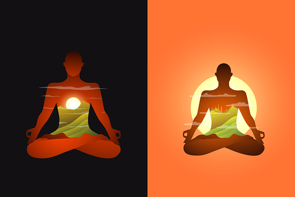 Yoga & Meditation graphic collection in Illustrations - product preview 2