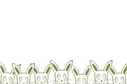 Group of Bunnies with Happy Easter T