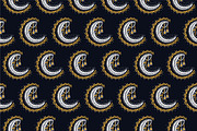 Ramadan Moon seamless pattern