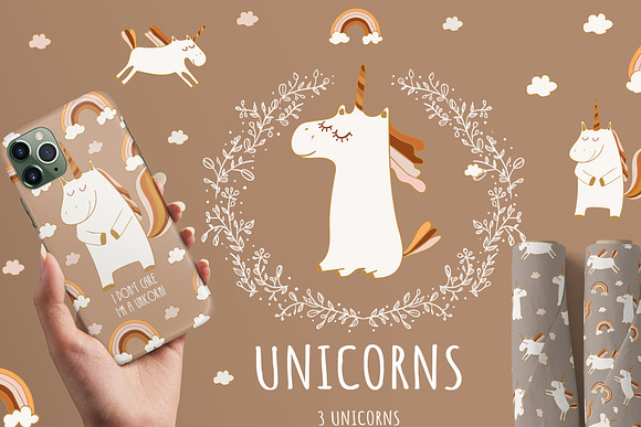 Unicorns set in Illustrations - product preview 4