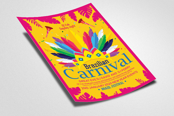 Brazilian Carnival Festival Flyer in Flyer Templates - product preview 1