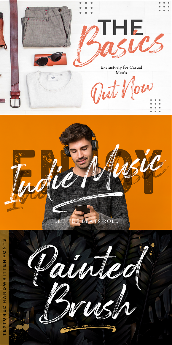 Painted Brush Fonts + Update in Script Fonts - product preview 2