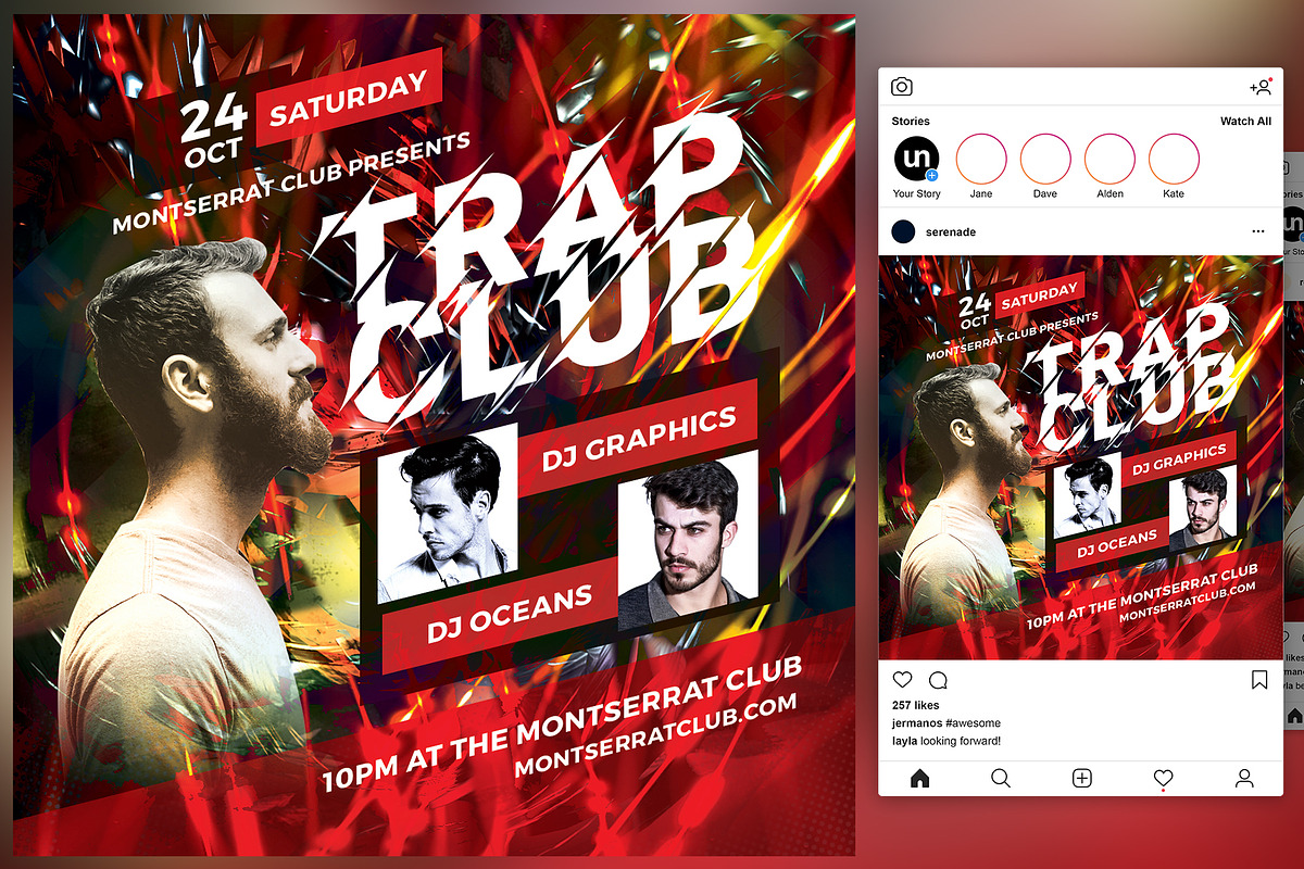 Trance Club Flyer in Flyer Templates - product preview 8
