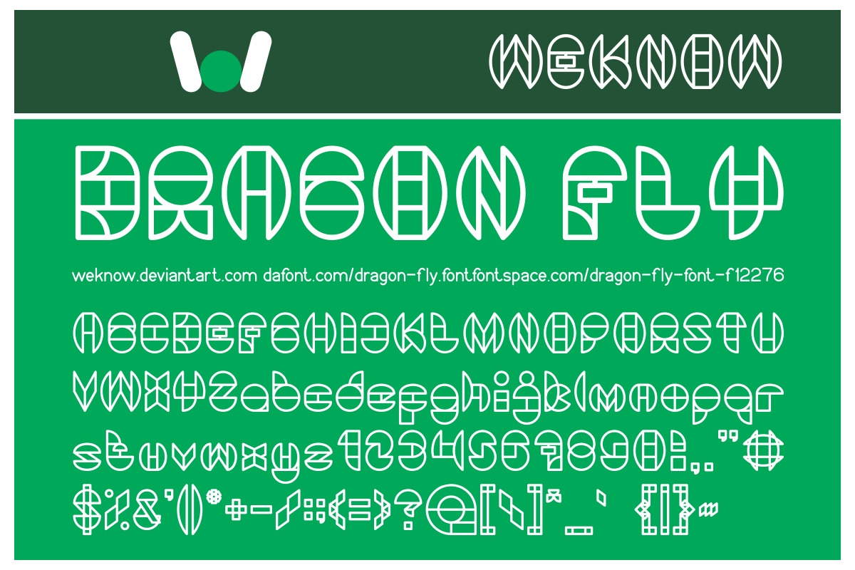 Dragon Fly Font in Display Fonts - product preview 8