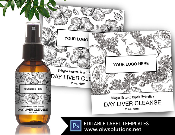 Aromatherapy label template in Stationery Templates - product preview 4