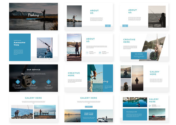 Fishing - Keynote Template in Keynote Templates - product preview 1