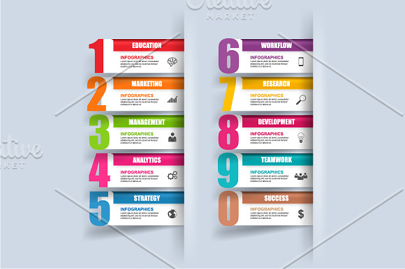 Bundle of Business Infographic in Presentation Templates - product preview 1
