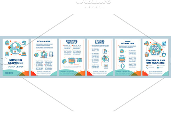 Moving services brochure template
