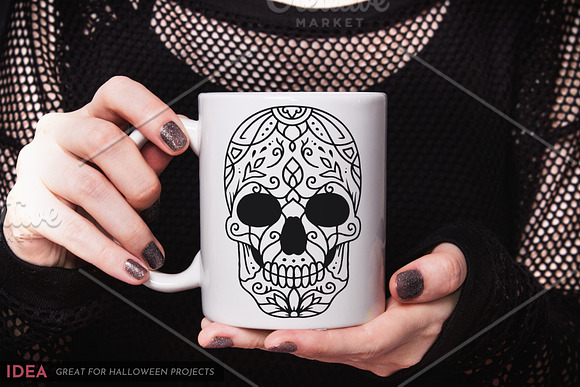 100 Decorative Skulls in Illustrations - product preview 8