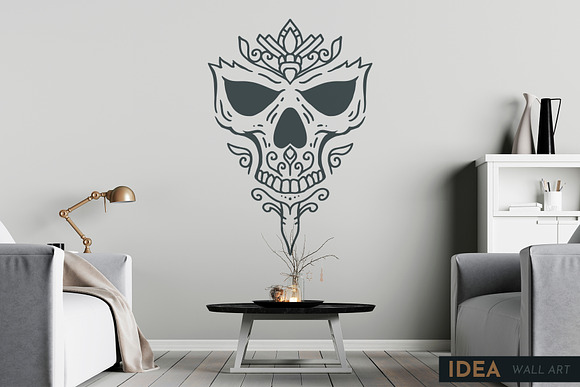 100 Decorative Skulls in Illustrations - product preview 20