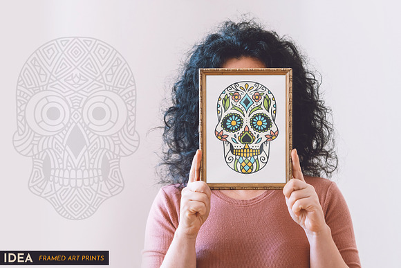 100 Decorative Skulls in Illustrations - product preview 22