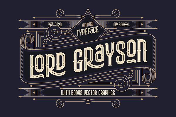 Lord Grayson font and template