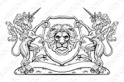 Crest Unicorn Horse Coat of Arms