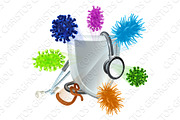 Stethoscope Medical Virus Bacteria