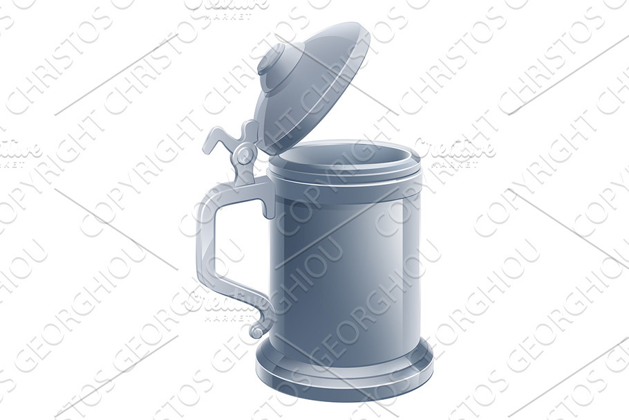 Beer Stein Pint Cartoon Tankard Mug in Illustrations - product preview 8