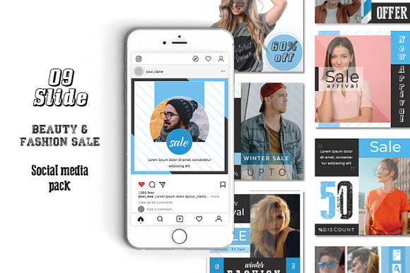 Best Social Banner For Fashion in Instagram Templates - product preview 3
