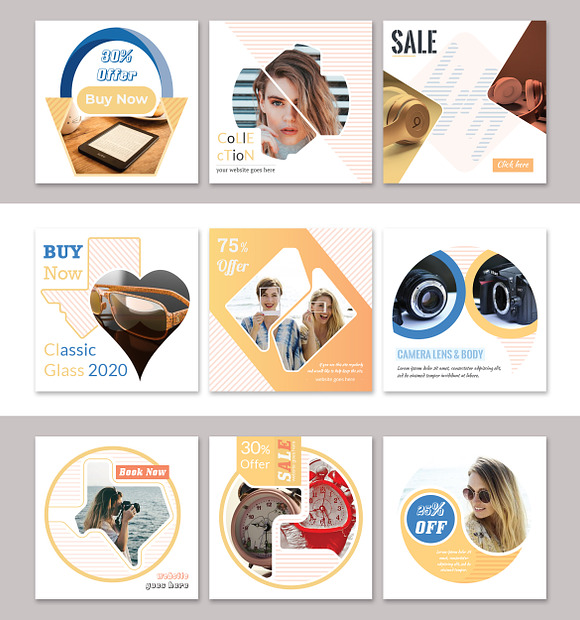 Discount Sale Social Media Pack in Instagram Templates - product preview 2