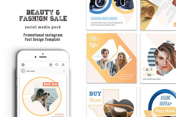Discount Sale Social Media Pack in Instagram Templates - product preview 4