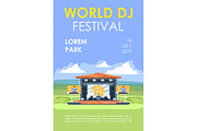 World DJ festival brochure template
