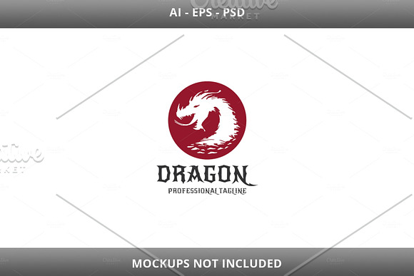 Dragon v.2 Logo in Logo Templates - product preview 1