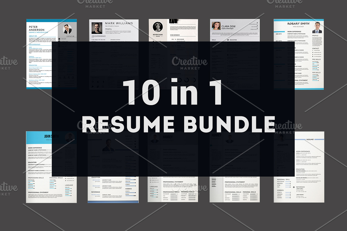 Clean Resume Bundle in Letter Templates - product preview 8