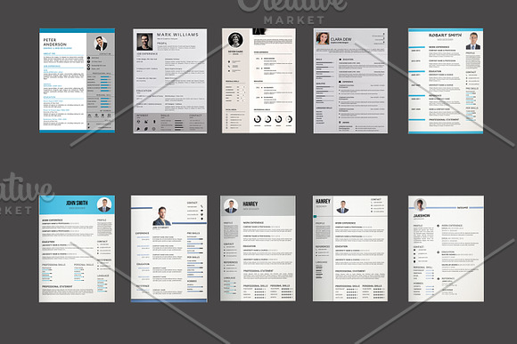 Clean Resume Bundle in Letter Templates - product preview 1