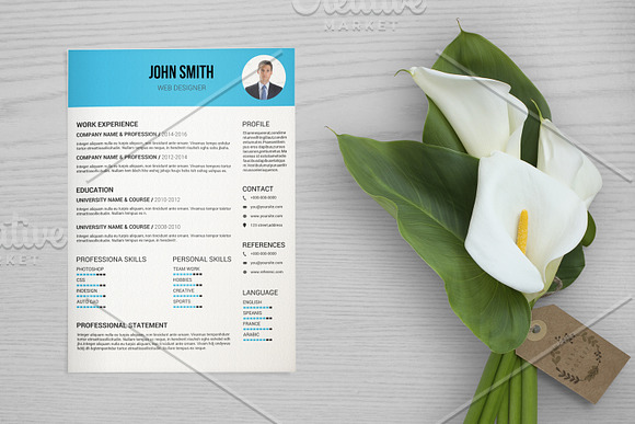Clean Resume Bundle in Letter Templates - product preview 6