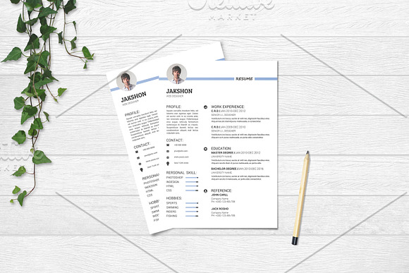 Clean Resume Bundle in Letter Templates - product preview 10