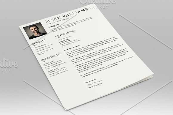 Clean Resume Bundle in Letter Templates - product preview 11