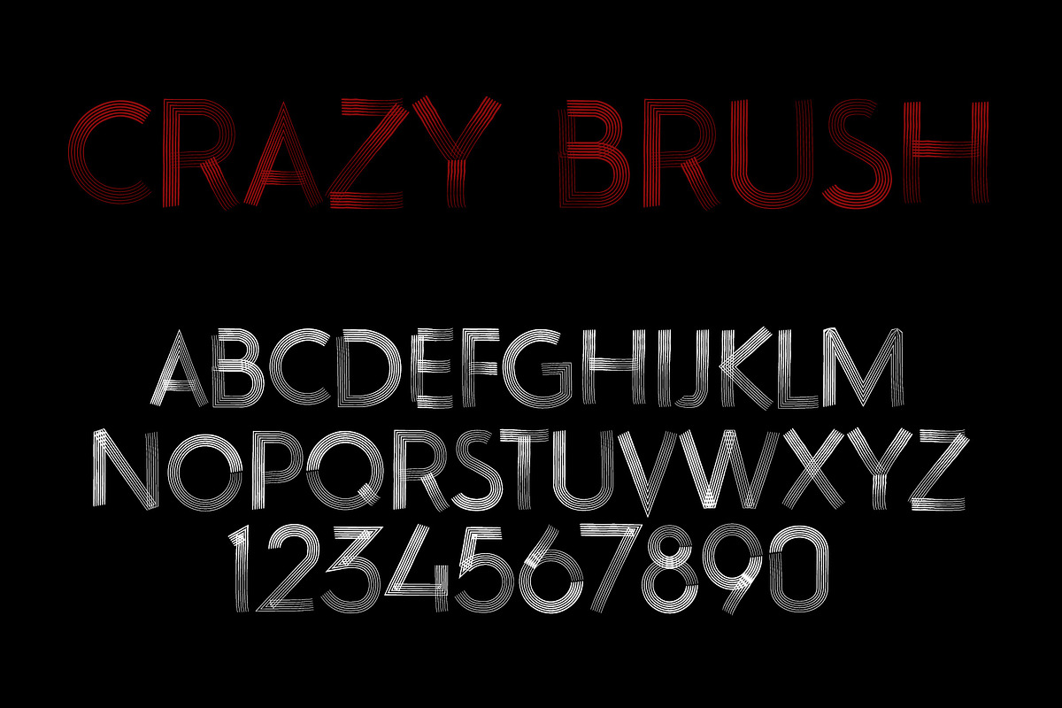 Crazy Brush Neue Font in Display Fonts - product preview 8