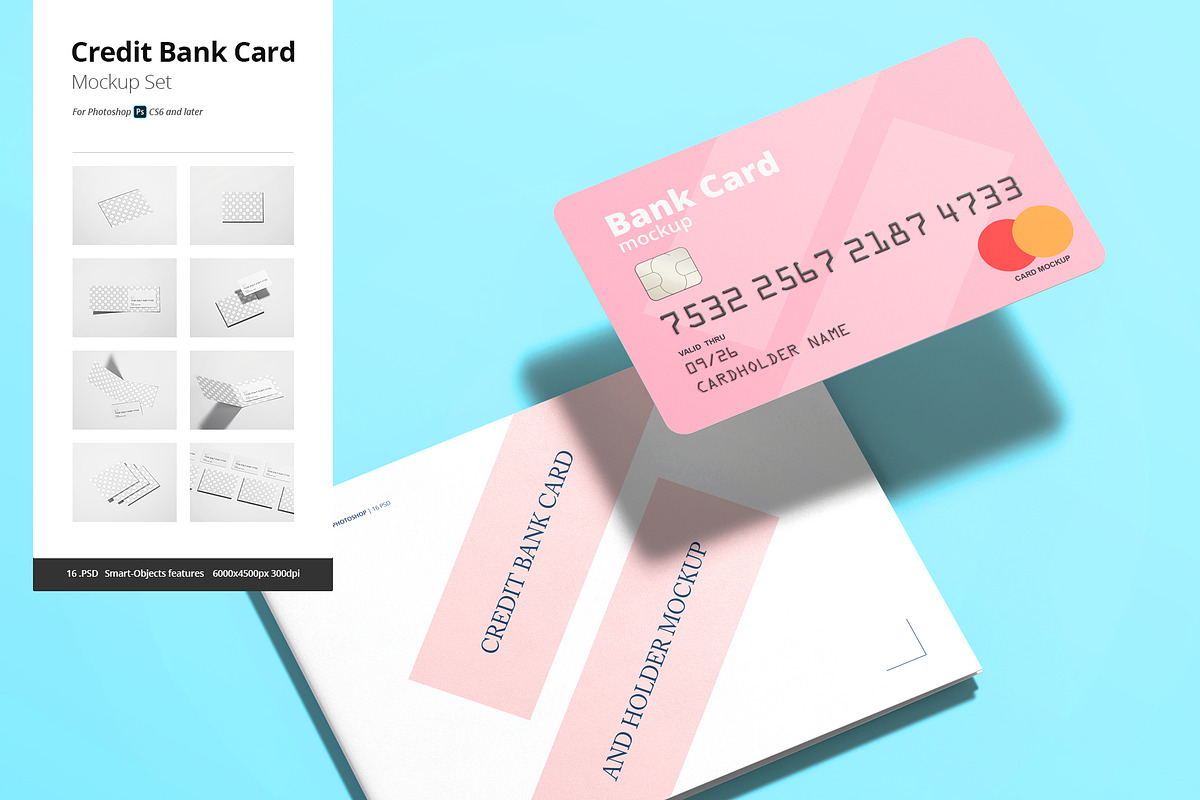 Credit / Bank Card Mockup in Product Mockups - product preview 8