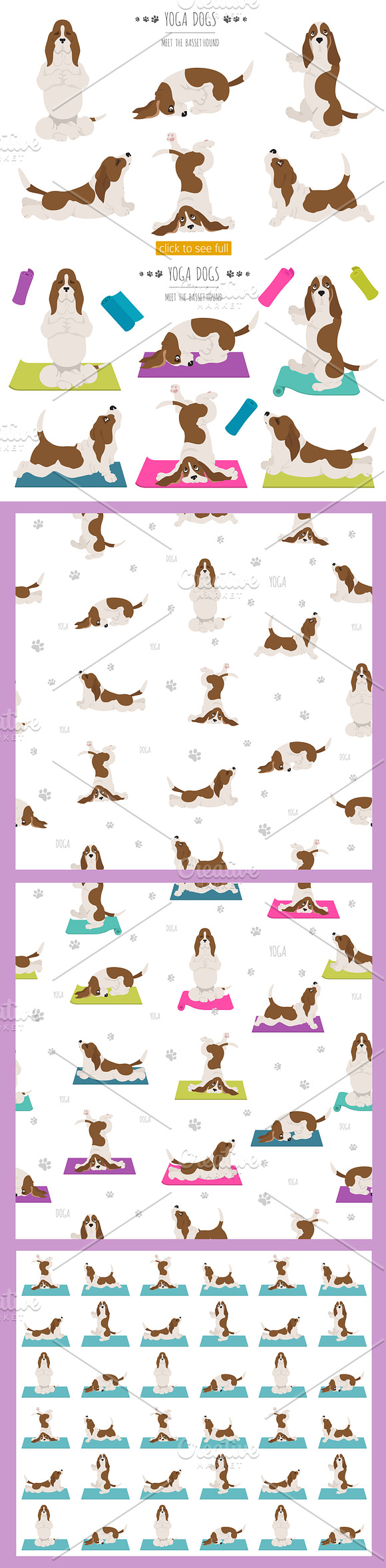 Yoga dogs collection (vol.4) in Illustrations - product preview 1