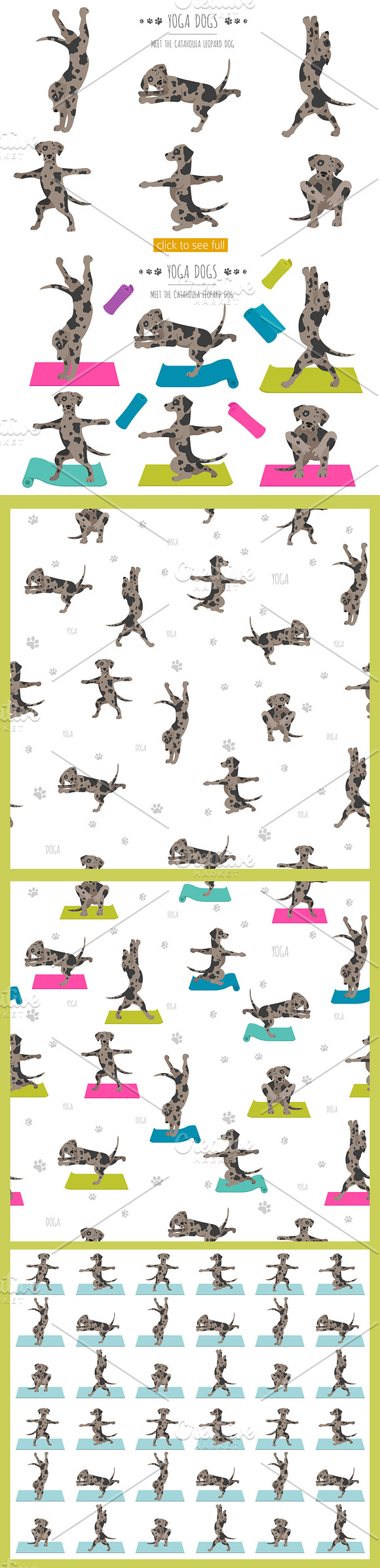 Yoga dogs collection (vol.4) in Illustrations - product preview 2