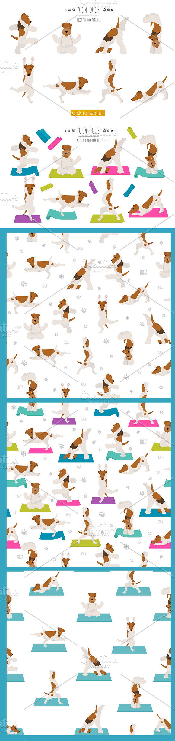 Yoga dogs collection (vol.4) in Illustrations - product preview 3