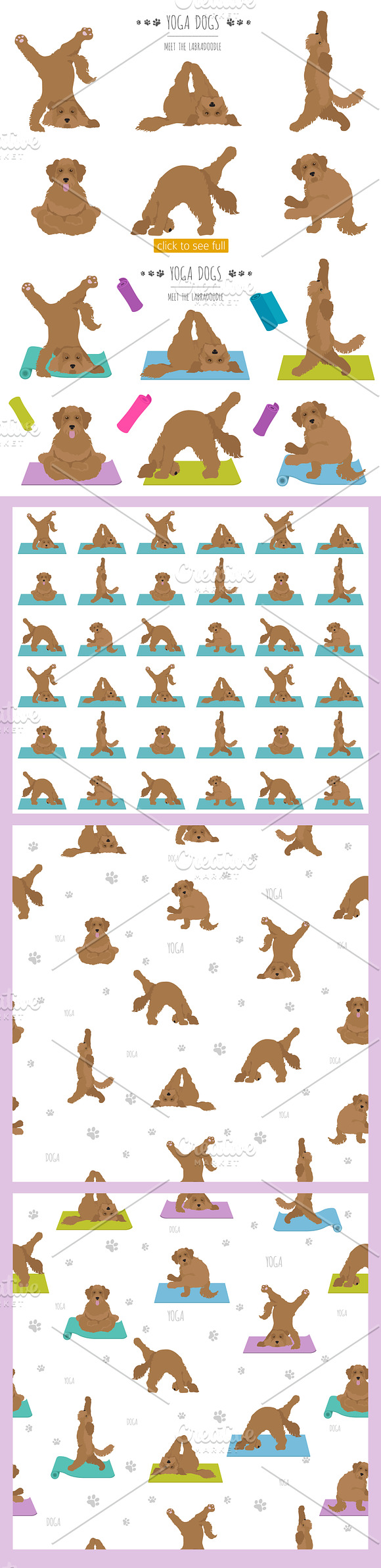 Yoga dogs collection (vol.4) in Illustrations - product preview 5