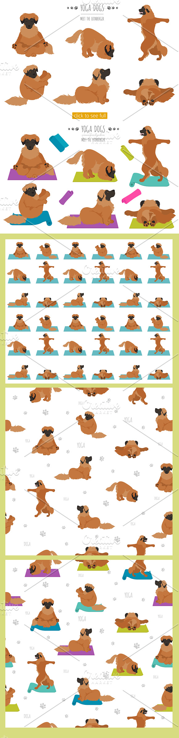 Yoga dogs collection (vol.4) in Illustrations - product preview 6